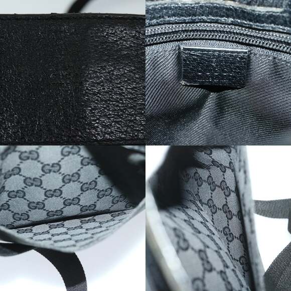 GUCCI GG Canvas Shoulder Bag Black - Picture 11 of 13
